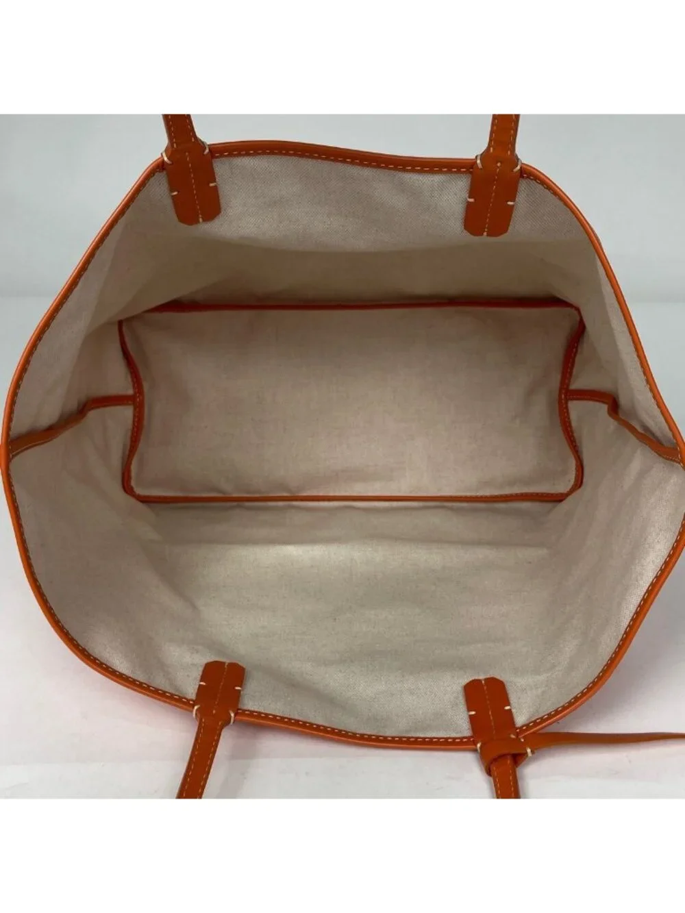 Goyard Saint Louis PM Tote Reversible All Over Pattern Orange